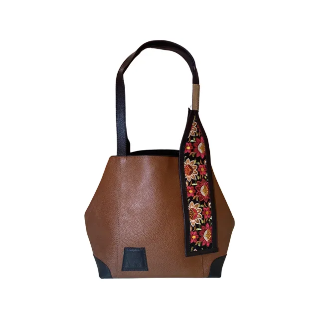 100% Leather Purse brown