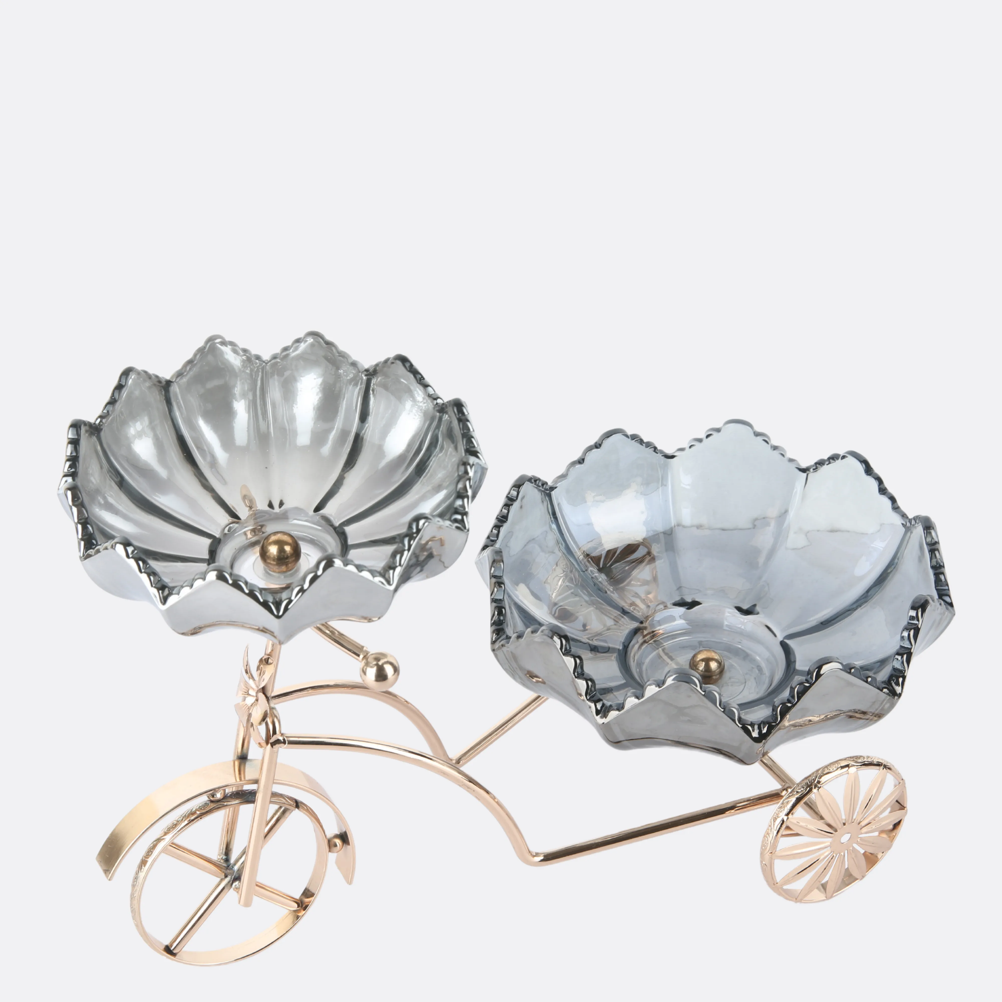 2 Bowls On Metallic Cycle