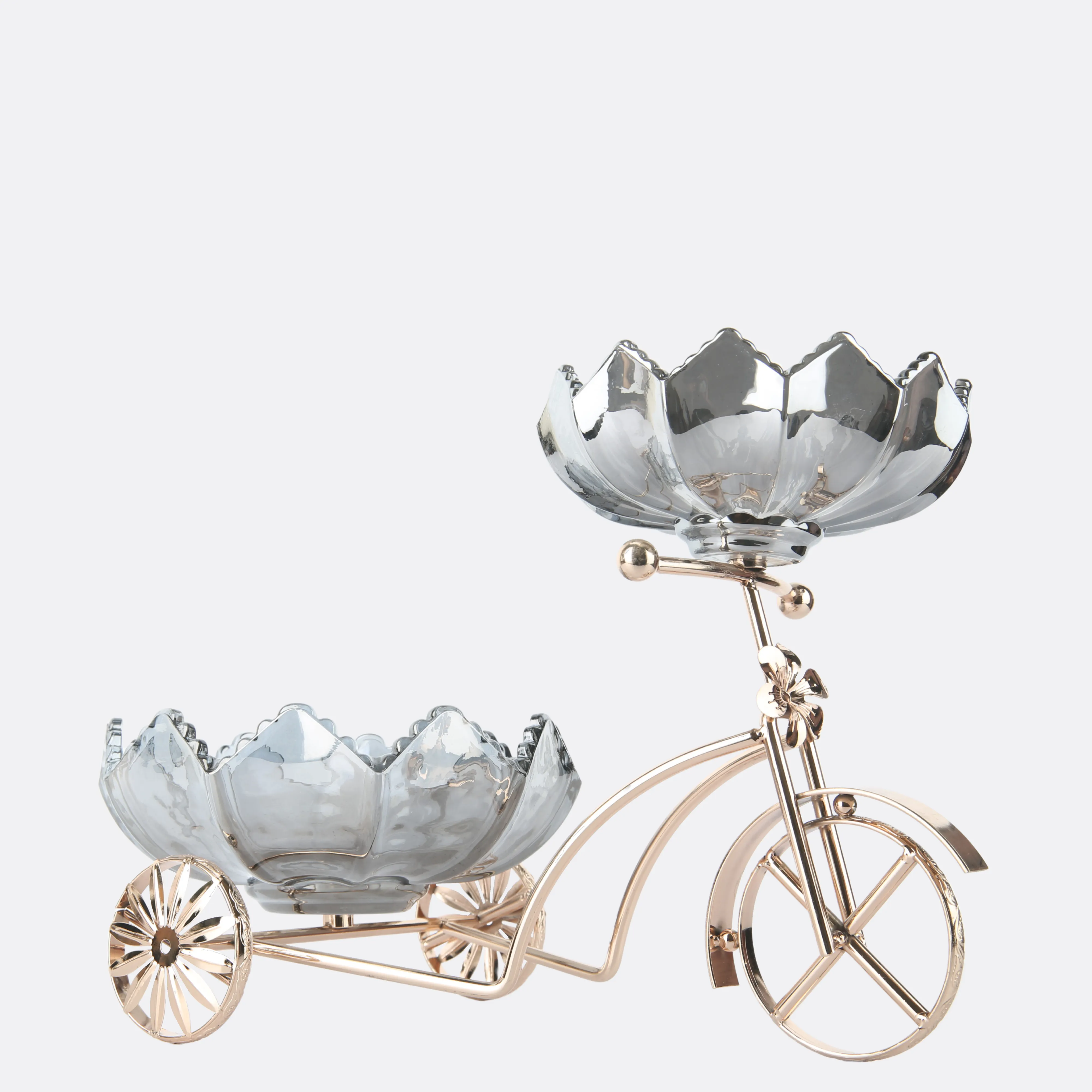 2 Bowls On Metallic Cycle