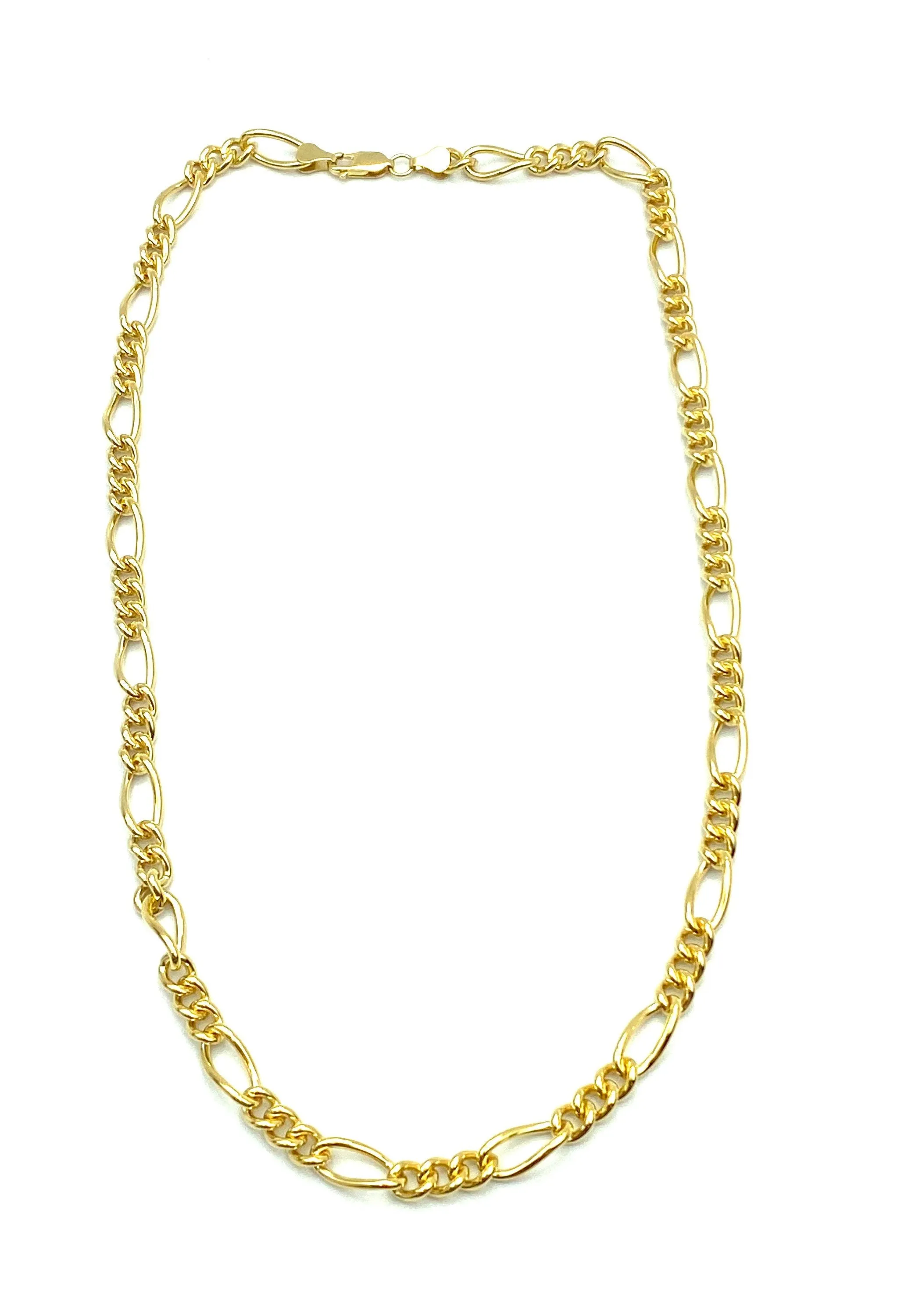 22” Figaro 14K Gold Filled Chain , Sku#S7031CLC