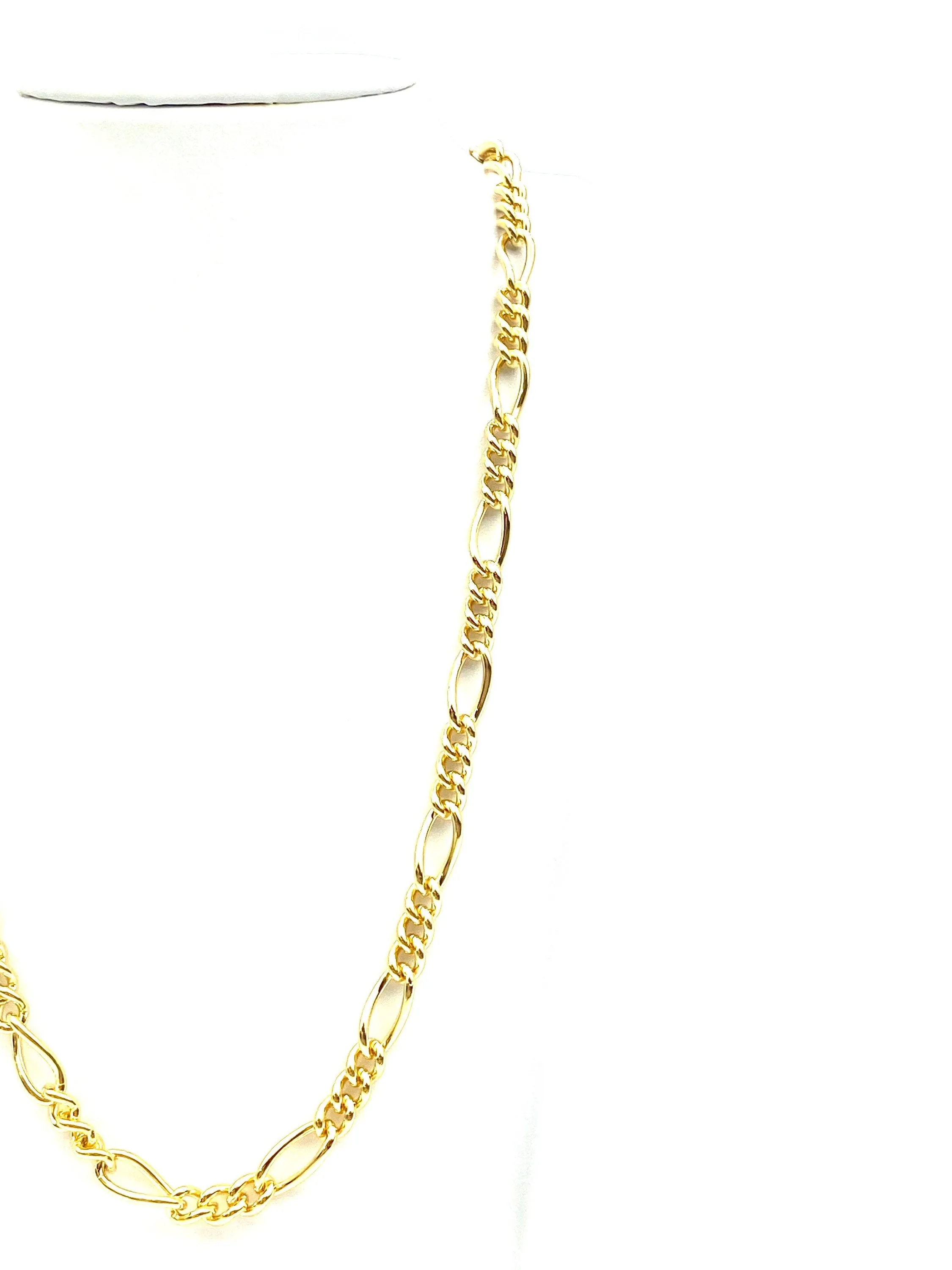 22” Figaro 14K Gold Filled Chain , Sku#S7031CLC