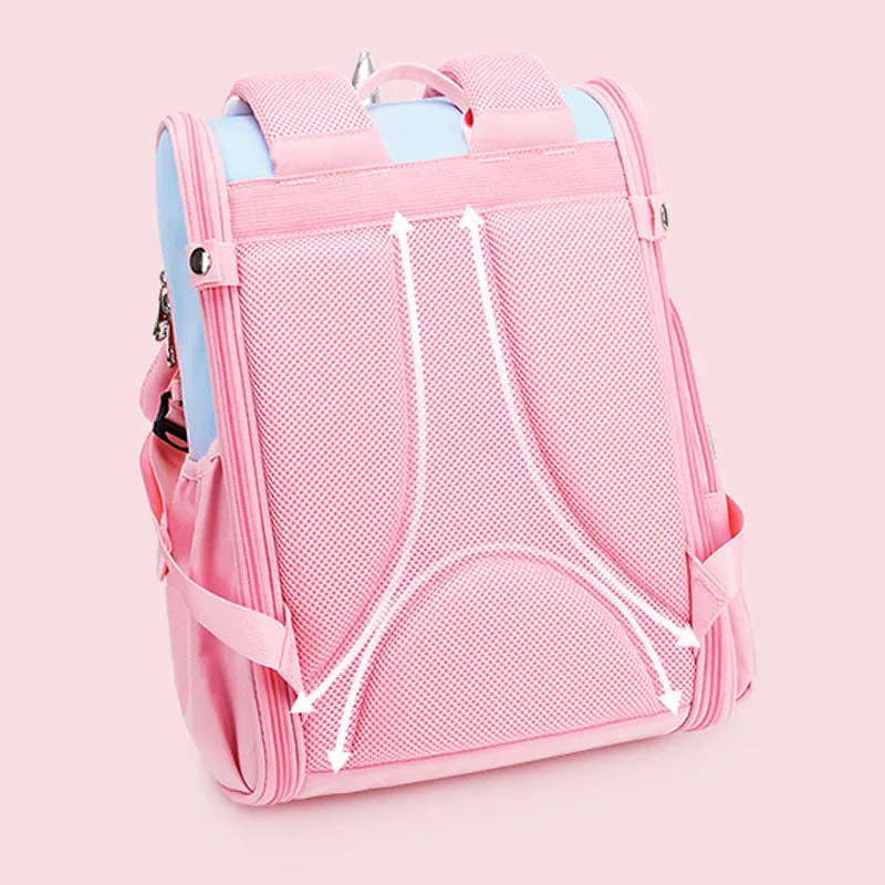 3D Cartoon Unicorn Backpacks Kids Bookbag For Grade 3-6 Student