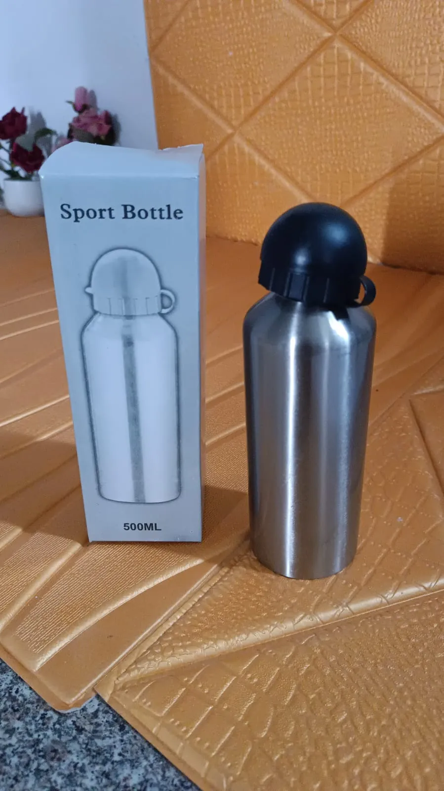 Aluminium Sports Water Bottle for Gym (500ml Capacity)