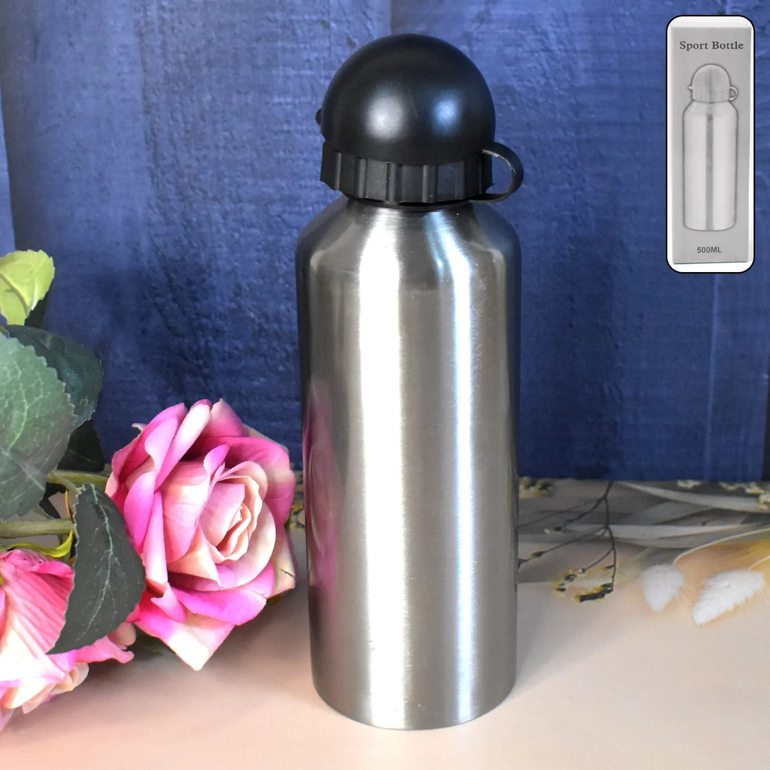 Aluminium Sports Water Bottle for Gym (500ml Capacity)