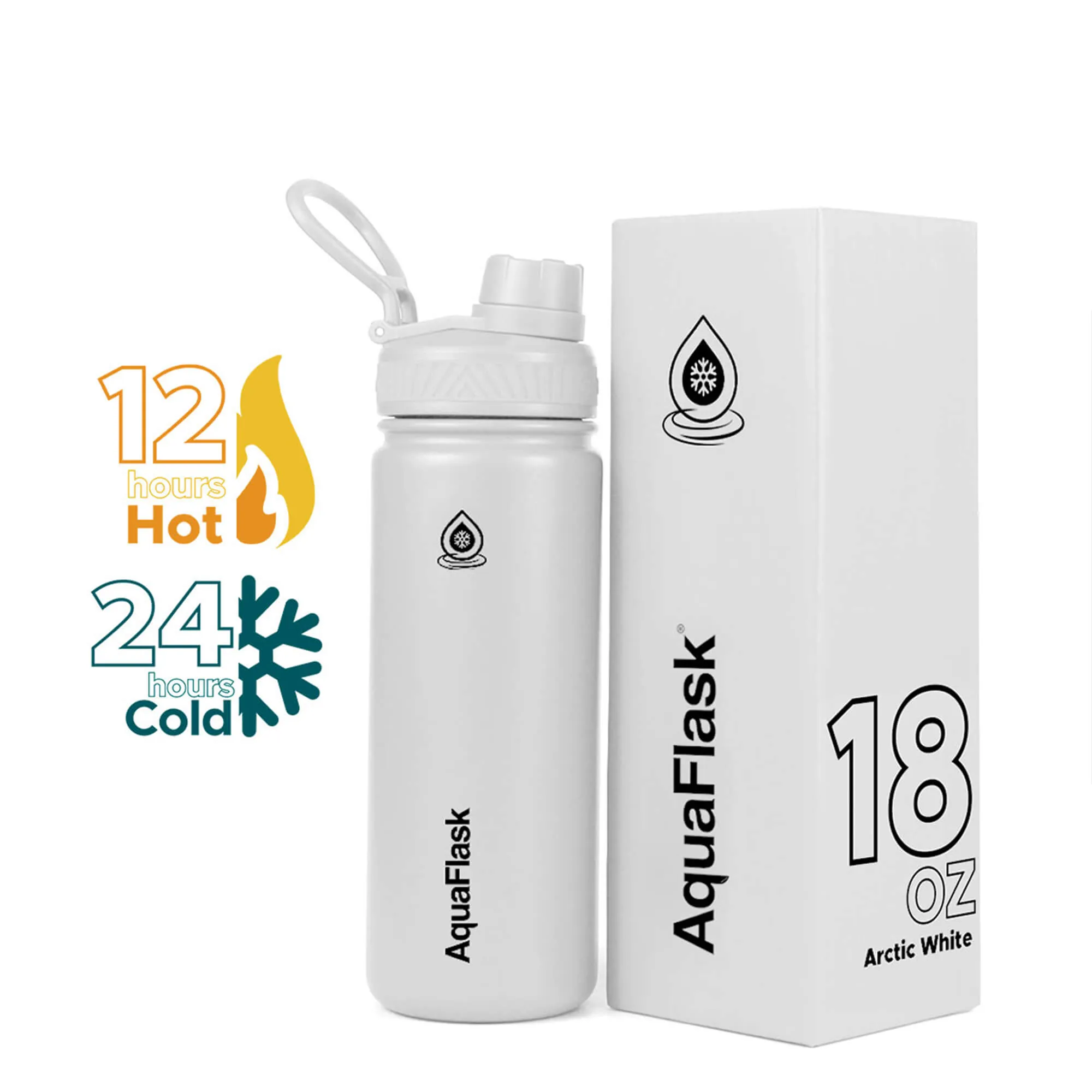 AquaFlask Original Vacuum Insulated Water Bottles 530ml (18oz)