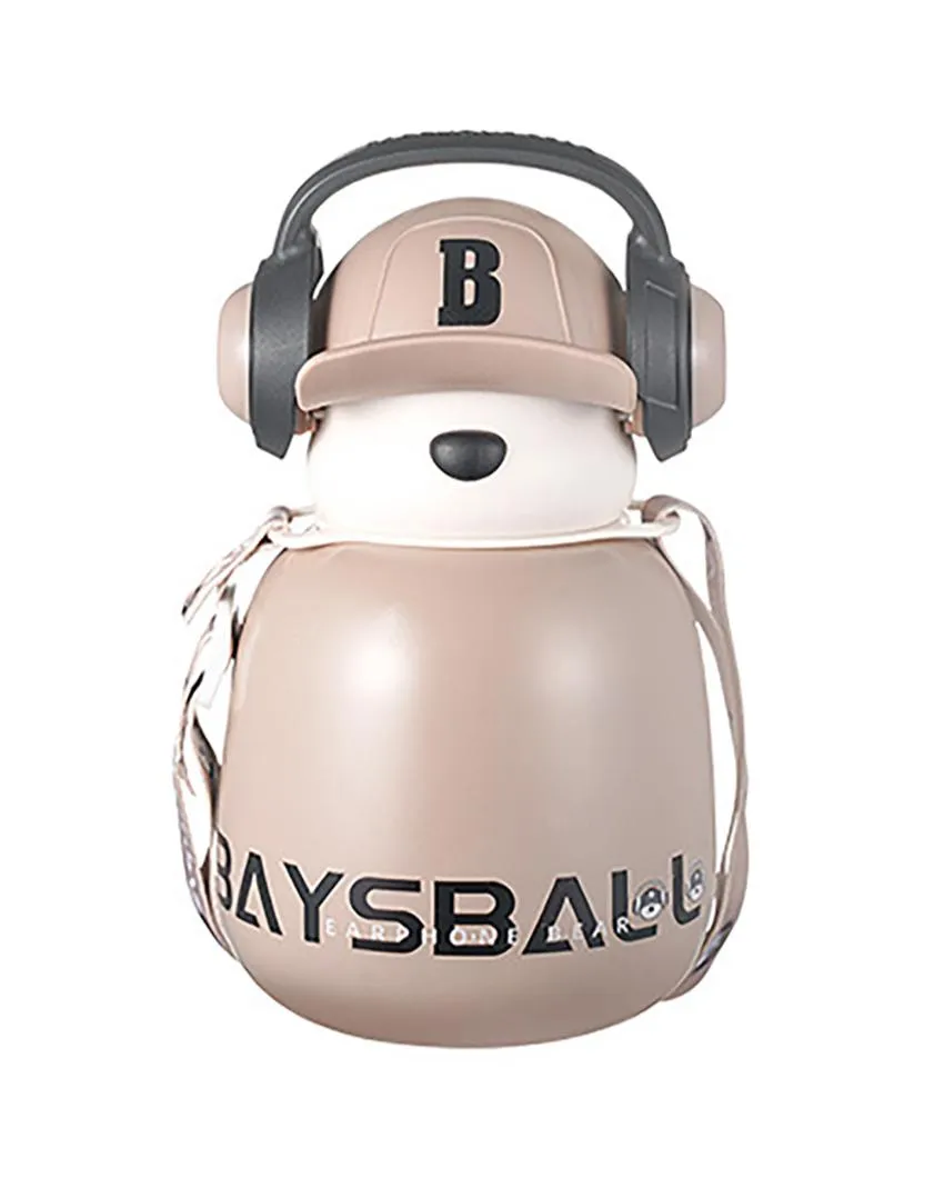Baseball Bear Kids Stainless Steel Water Bottle | 460 ml