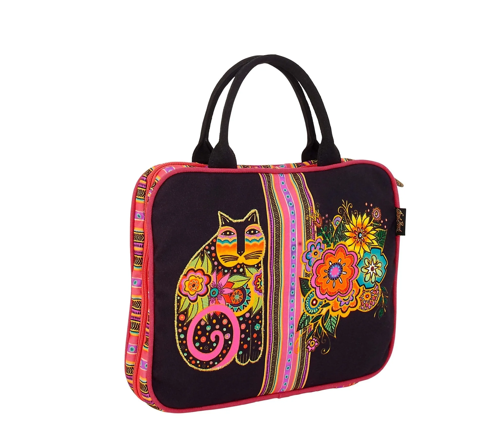 Blossoming Feline Travel Cosmetic Bag
