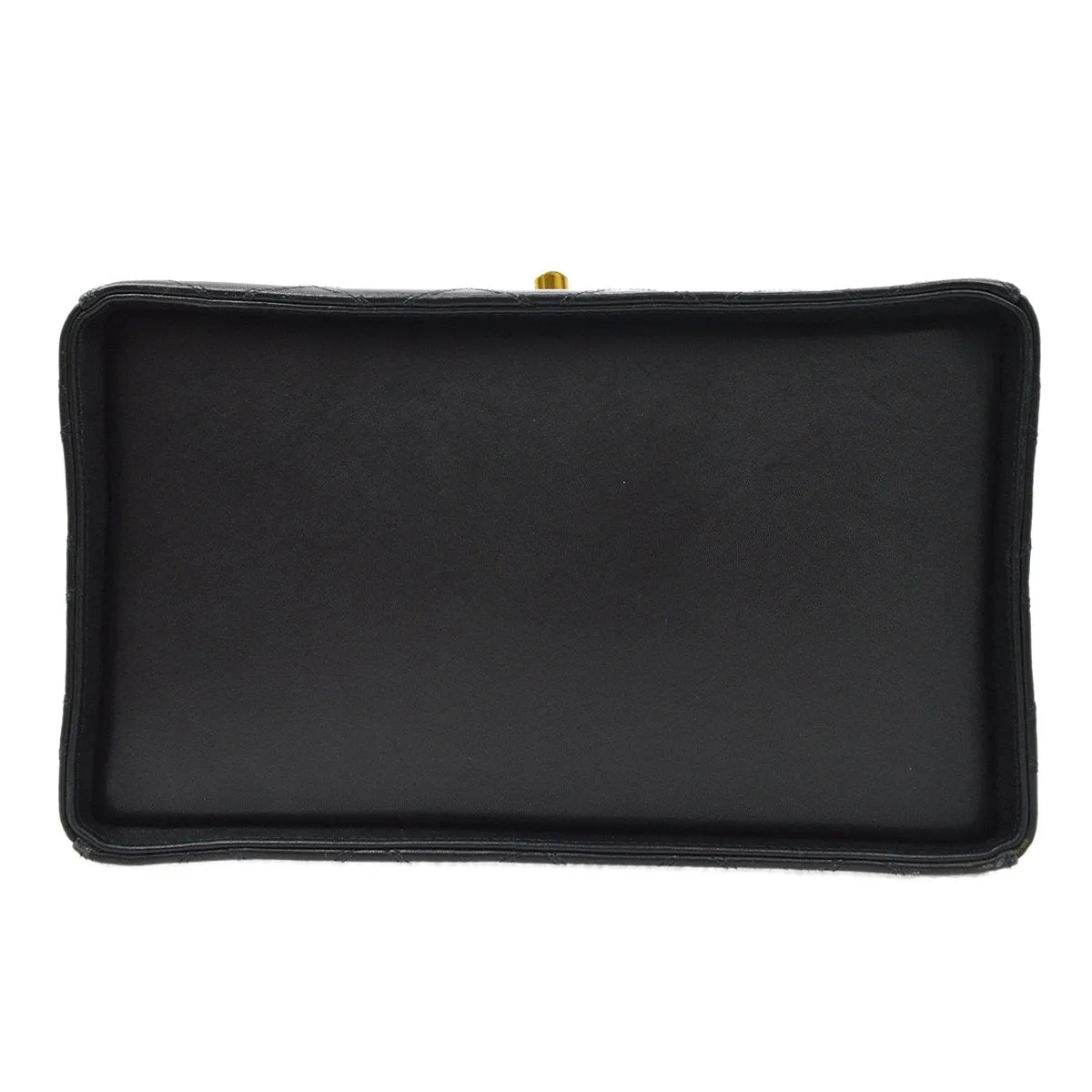 CHANEL 1994-1996 Black Lambskin Cosmoline 2way Vanity Bag AK17189d