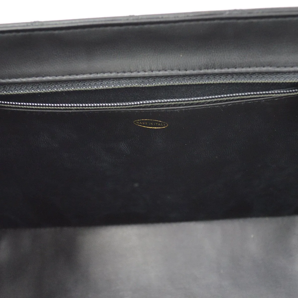 CHANEL 1994-1996 Black Lambskin Cosmoline 2way Vanity Bag AK17189d