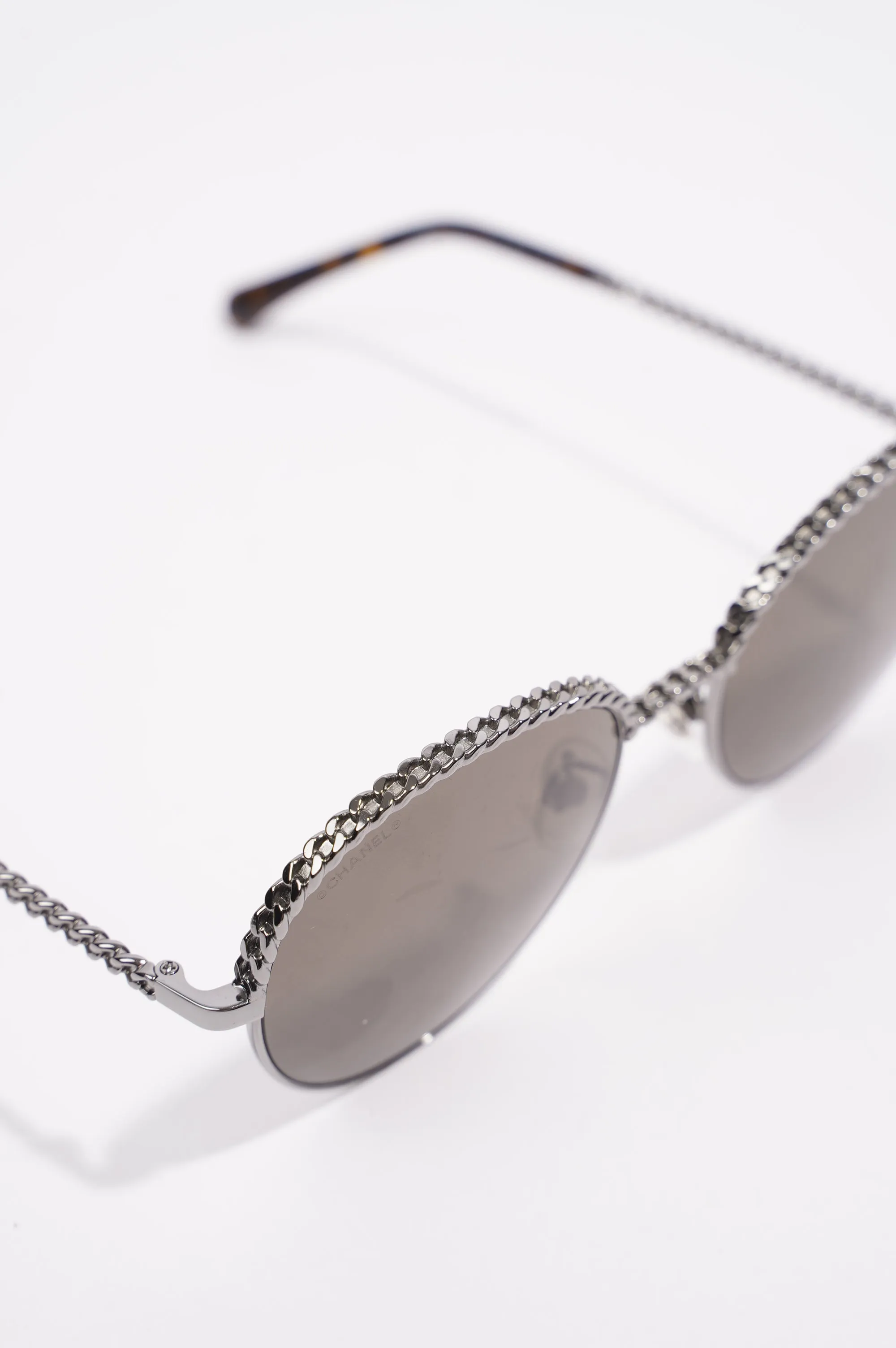 Chanel 4242 Sunglasses Black   Silver 135