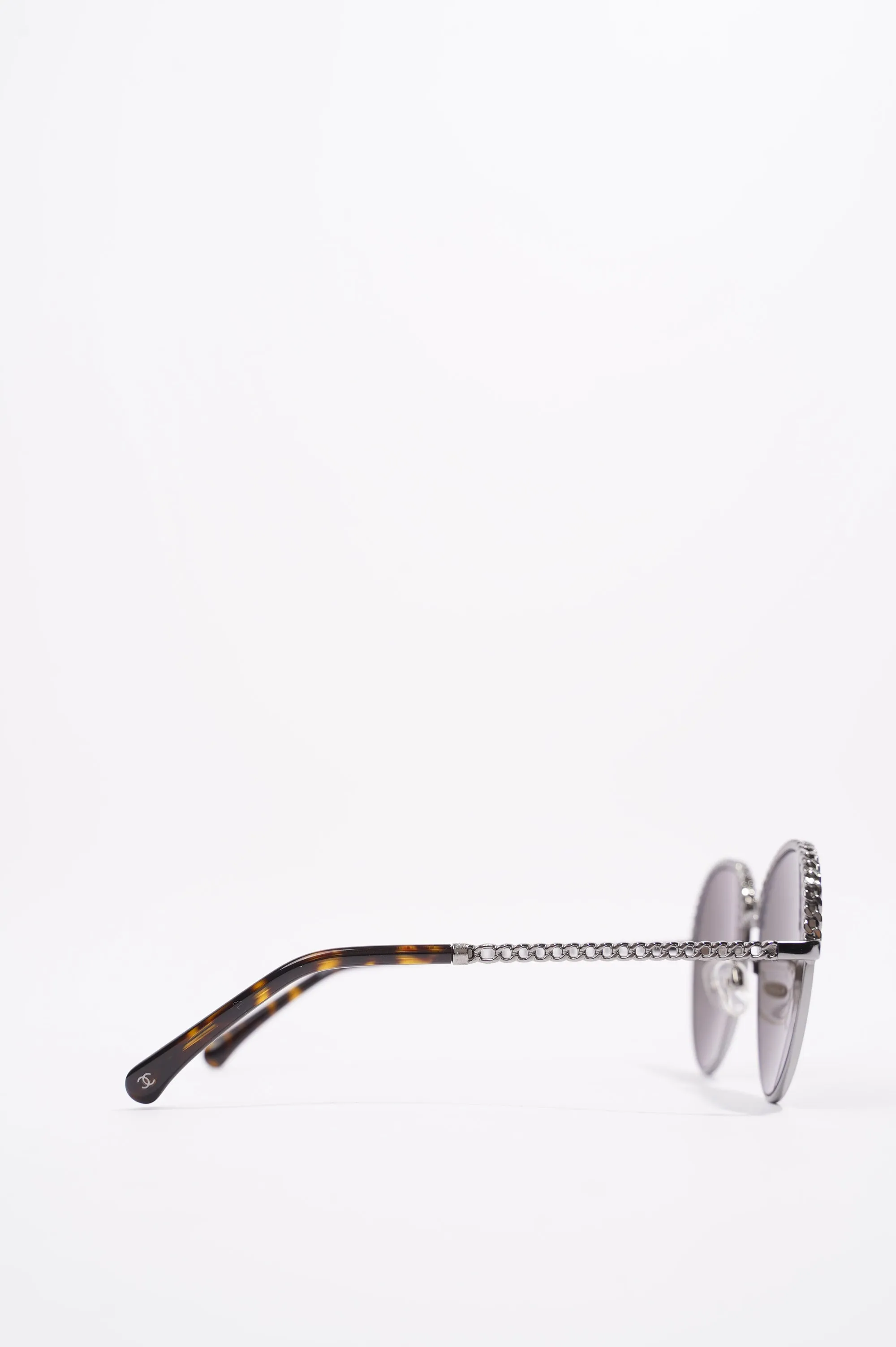 Chanel 4242 Sunglasses Black   Silver 135