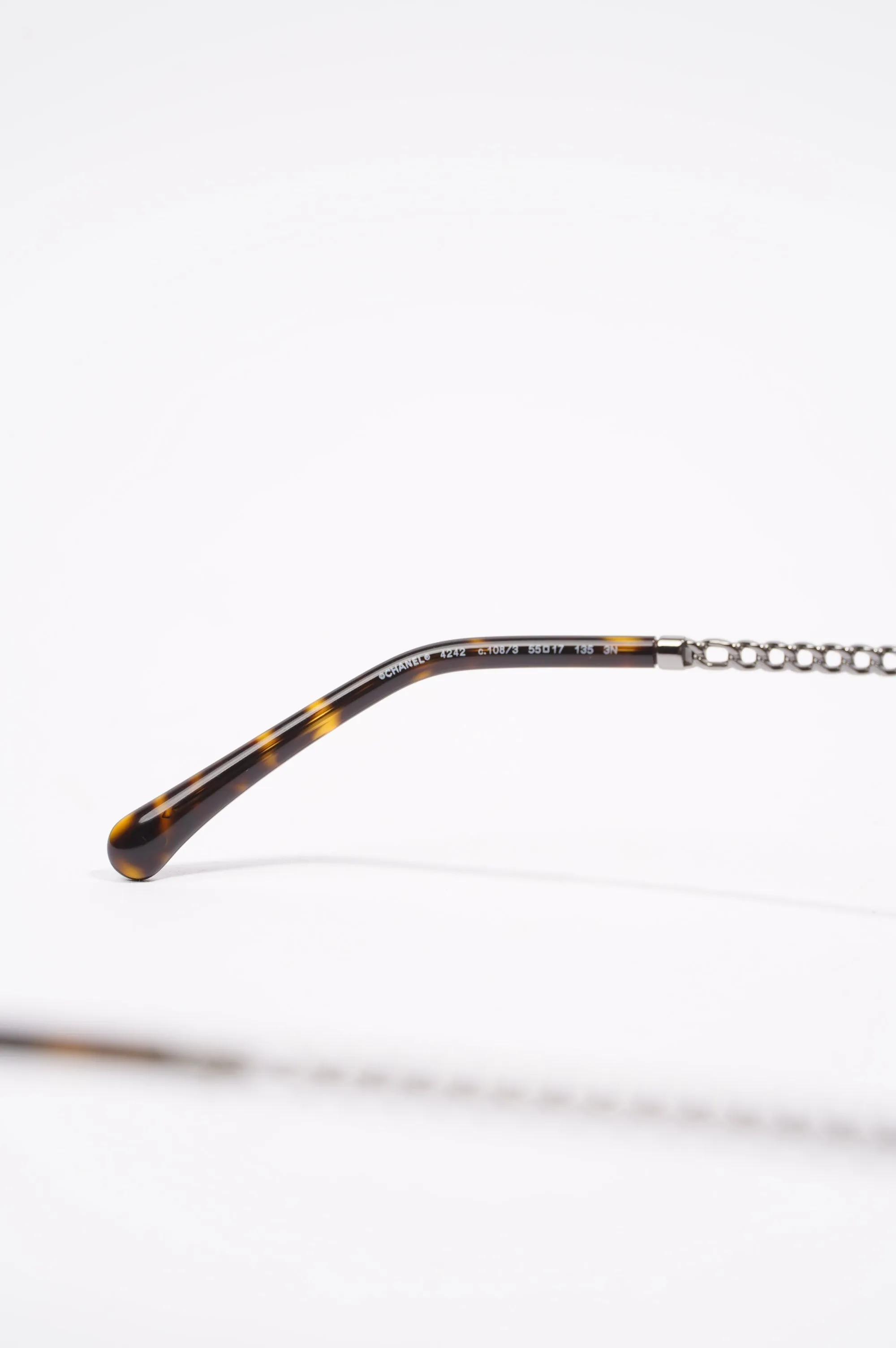 Chanel 4242 Sunglasses Black   Silver 135