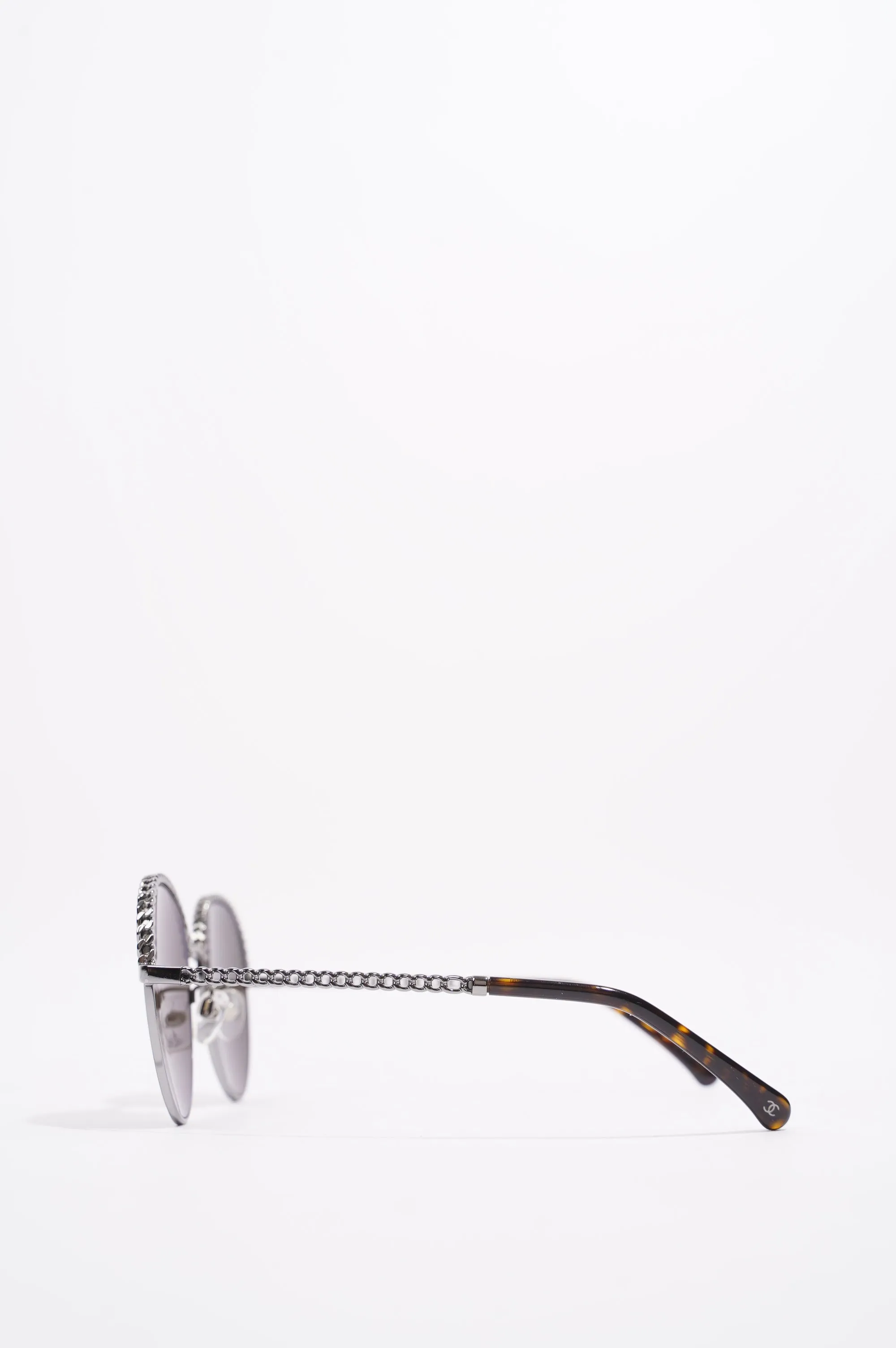 Chanel 4242 Sunglasses Black   Silver 135