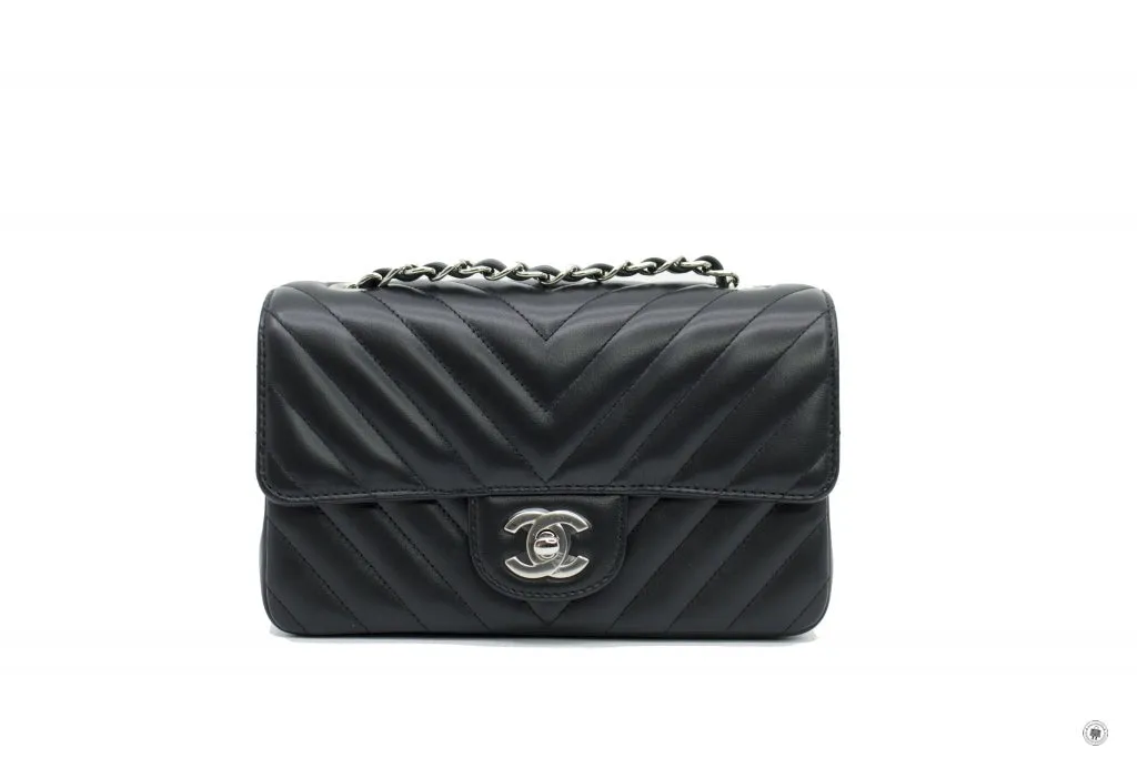 Chanel A69900 Y60594 CC Chervon  Black   94305 Lambskin 20CM Shoulder Bags Shw
