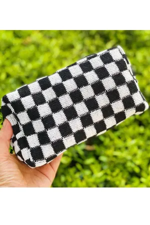 Check Yourself Cosmetic Bag | Black