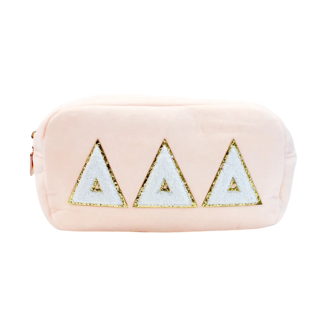 Chenille Sorority Cosmetic Bag