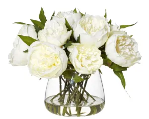 Classic Peony Bowl- White