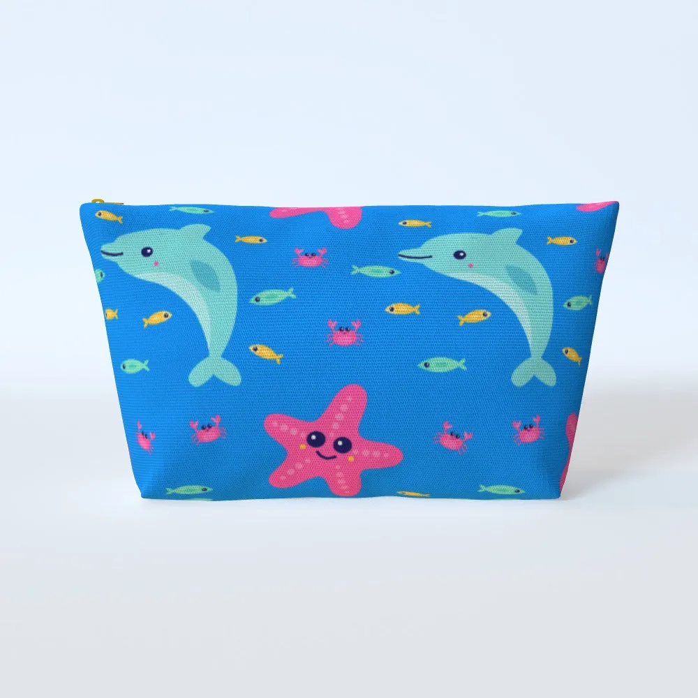 Cosmetic Bag - Dolphin and Starfish