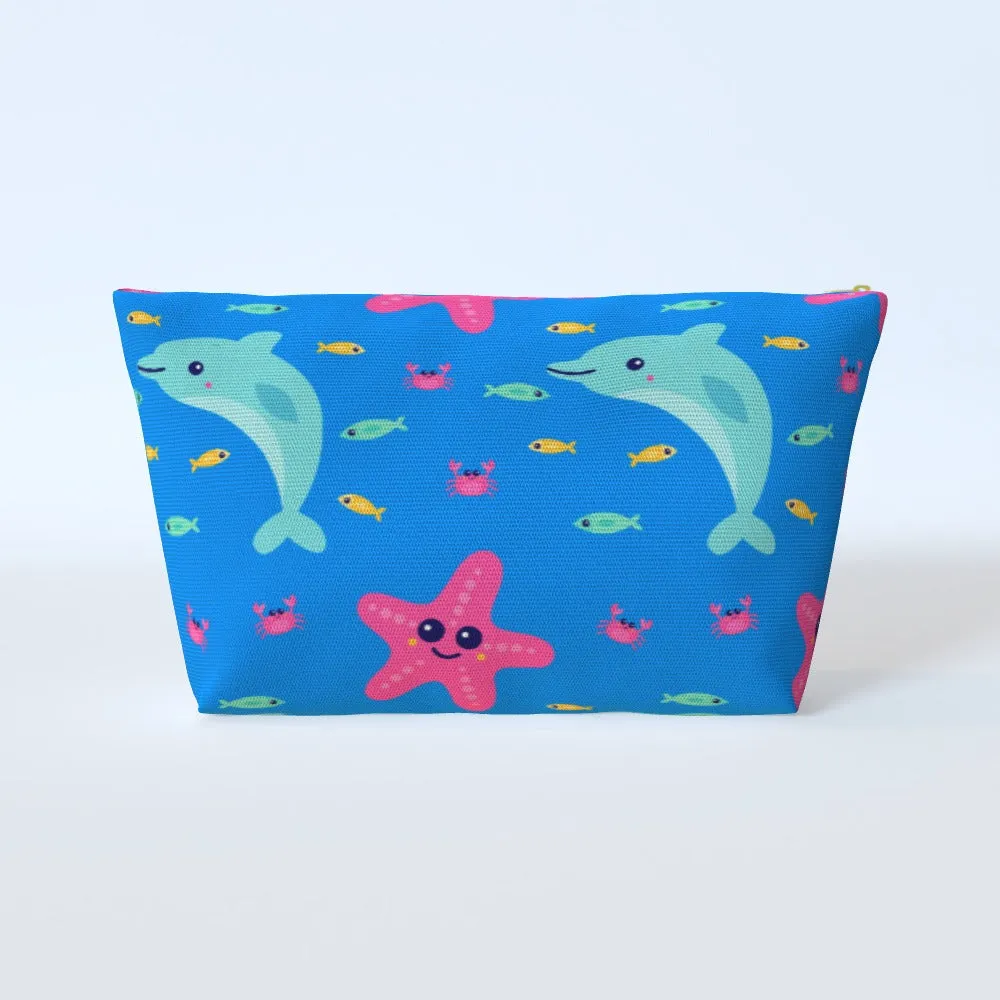 Cosmetic Bag - Dolphin and Starfish