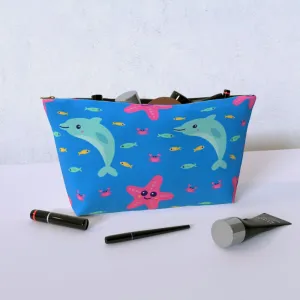 Cosmetic Bag - Dolphin and Starfish