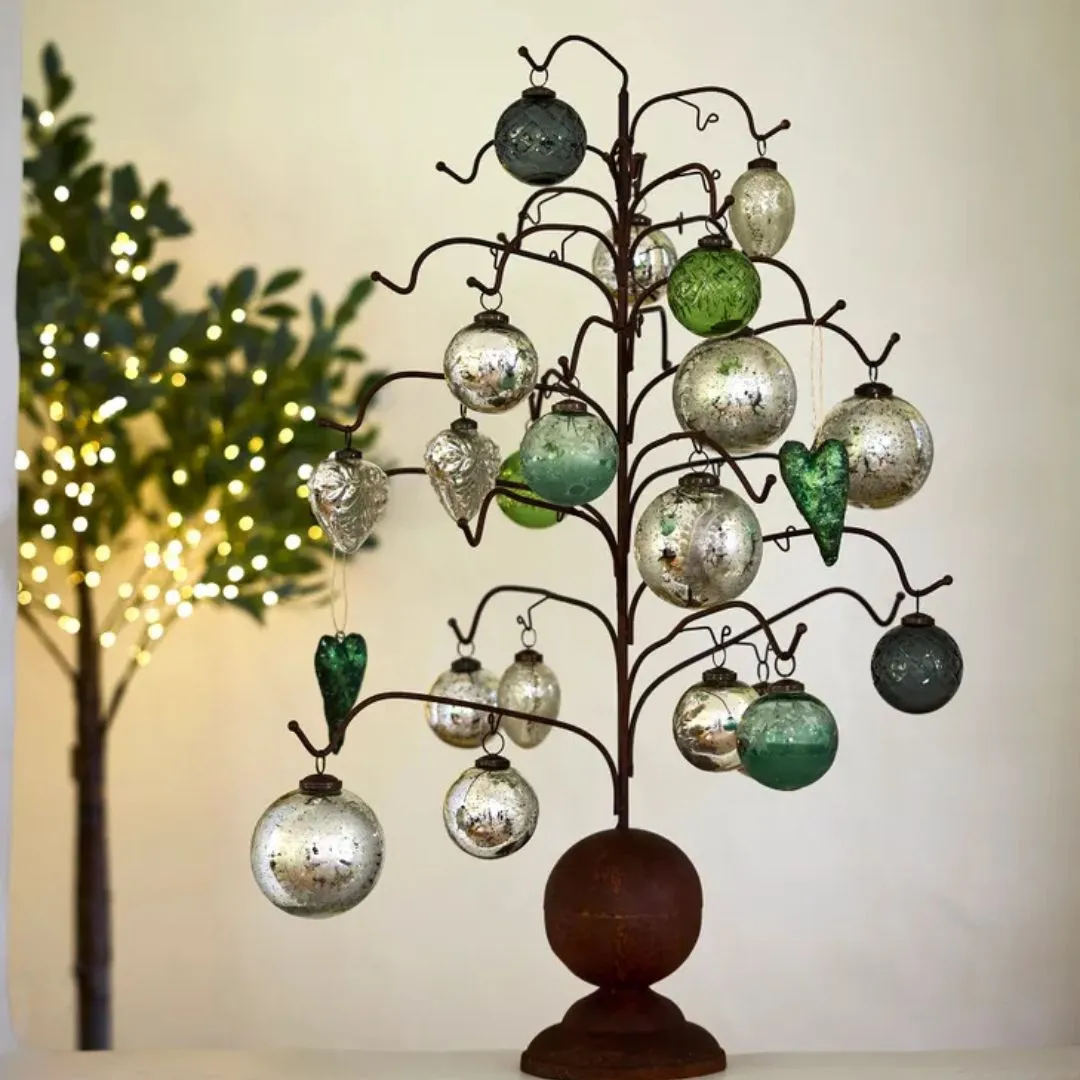 Cut Glass Bauble | Green