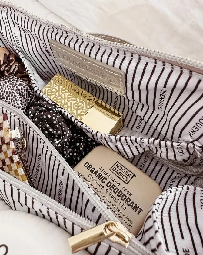 ELLIS MAKEUP BAG CROC PUTTY