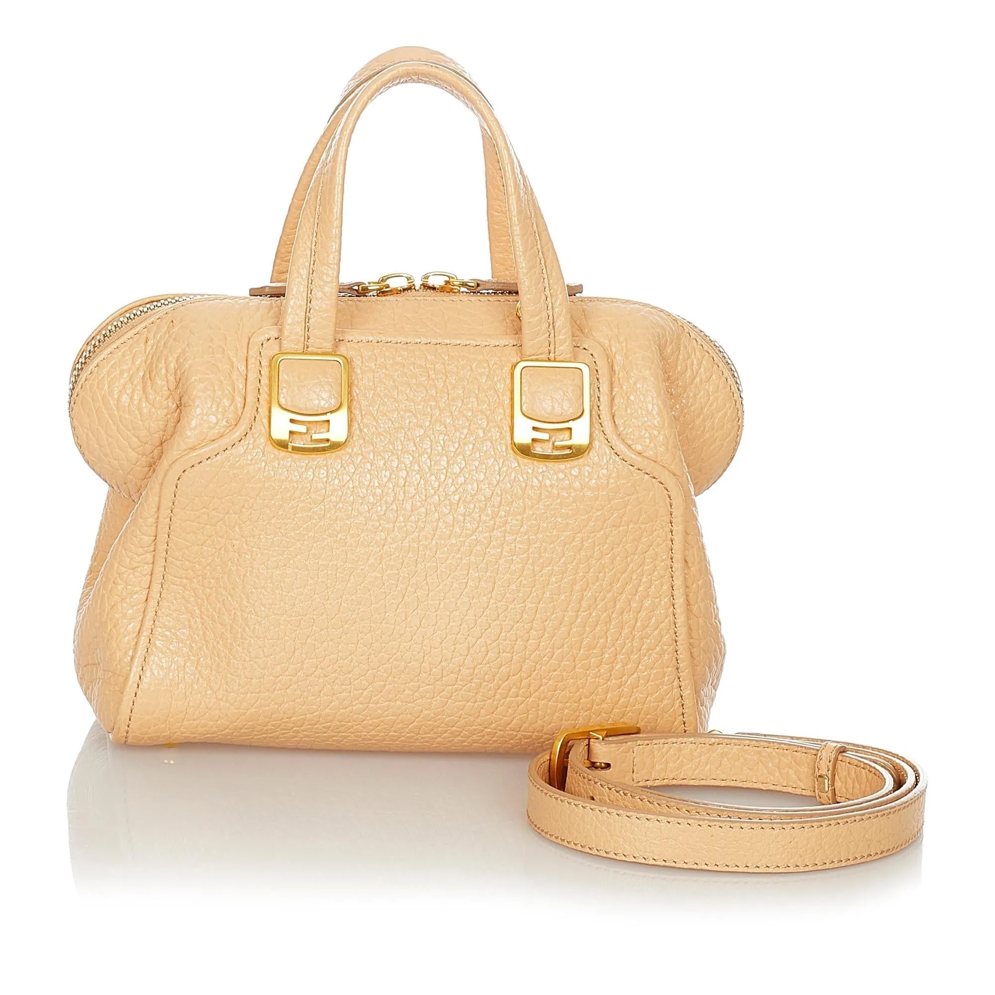 Fendi Chameleon Leather Satchel (SHG-23547)