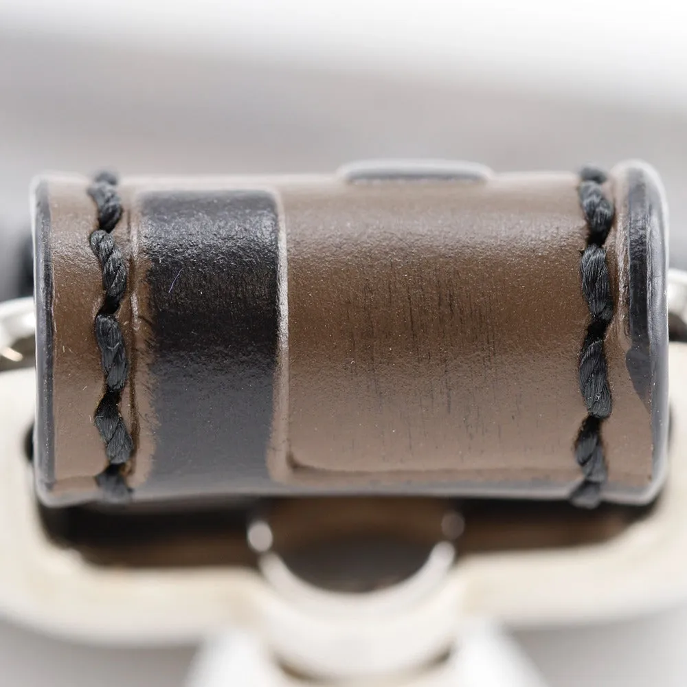 FENDI charm leather Brown key ring FF logo Women(Unisex) Used