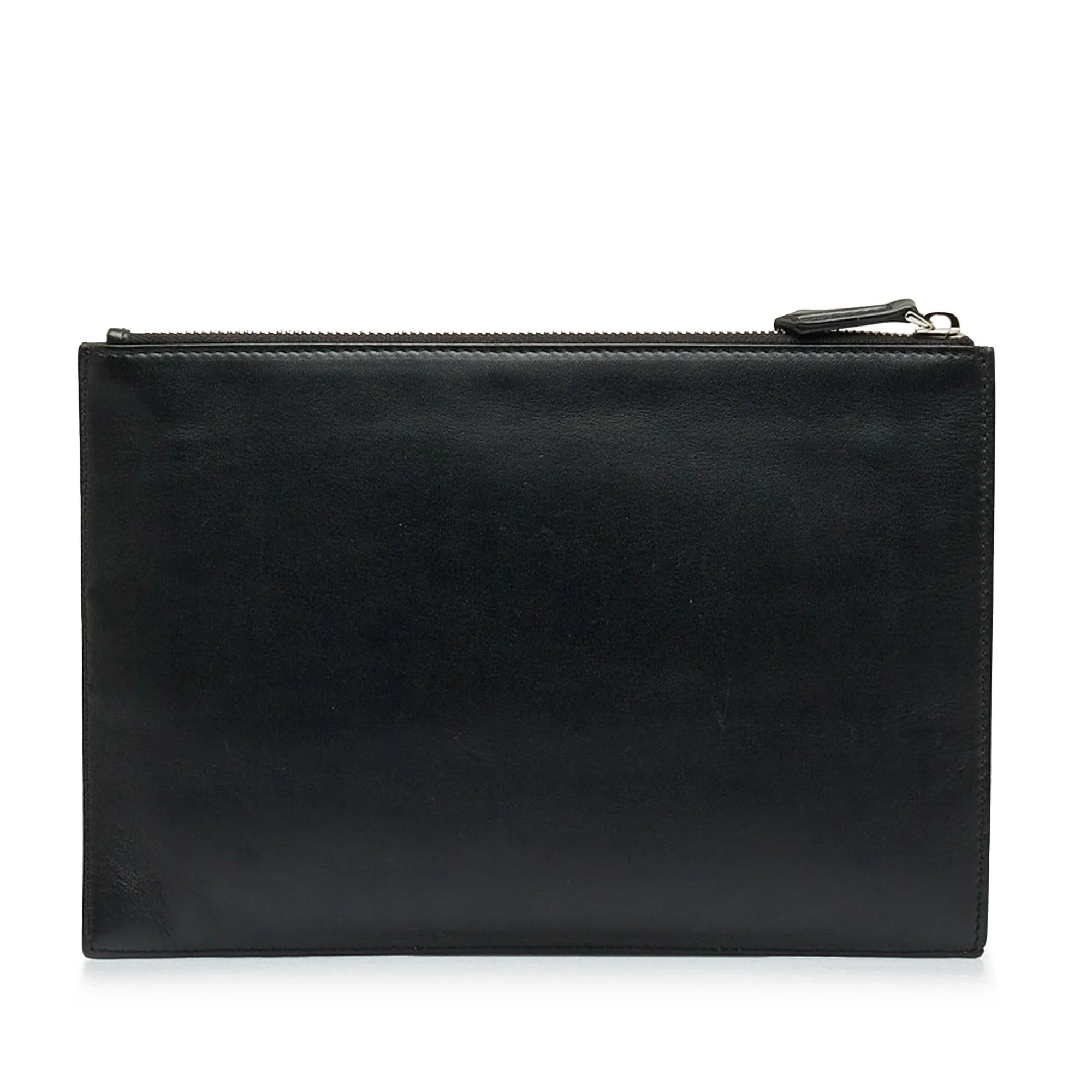 Fendi FF Leather Zip Clutch (SHG-Pnk2mm)