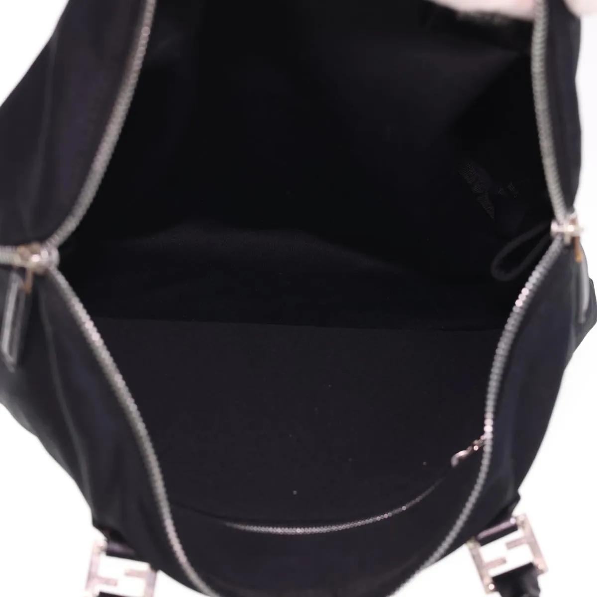 FENDI Hand Bag Nylon Black  bs4809