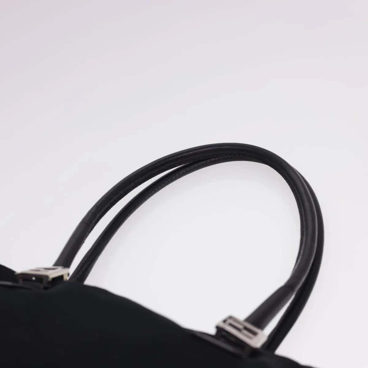 FENDI Hand Bag Nylon Black  bs4809