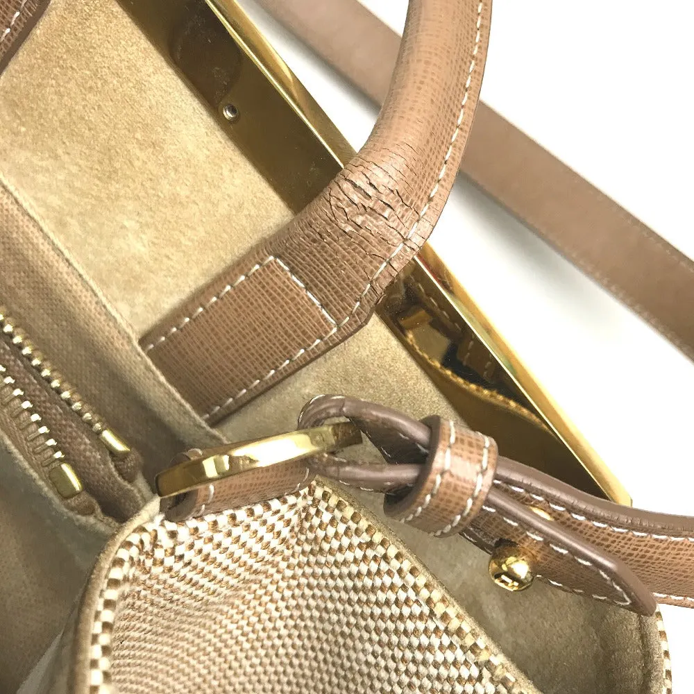 FENDI Handbag 8BH250 Canvas / leather Brown To joule Women Used