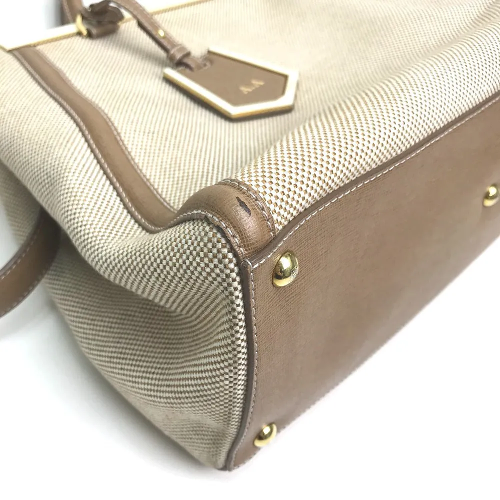FENDI Handbag 8BH250 Canvas / leather Brown To joule Women Used