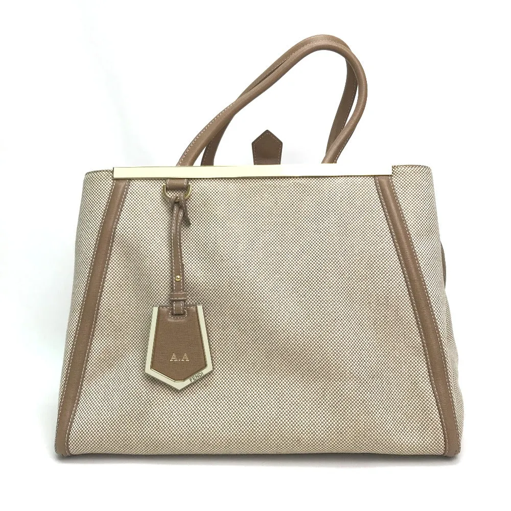 FENDI Handbag 8BH250 Canvas / leather Brown To joule Women Used