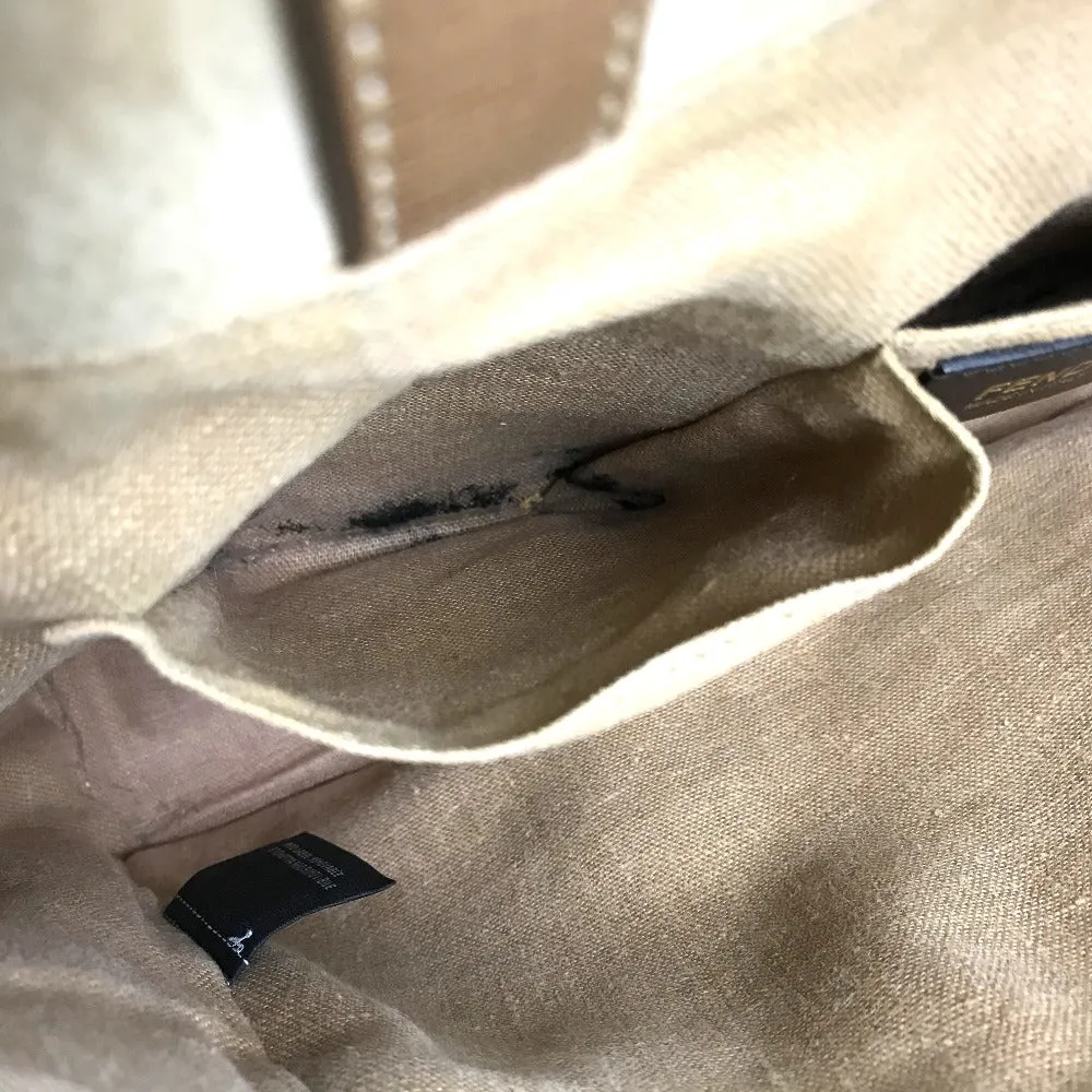 FENDI Handbag 8BH250 Canvas / leather Brown To joule Women Used