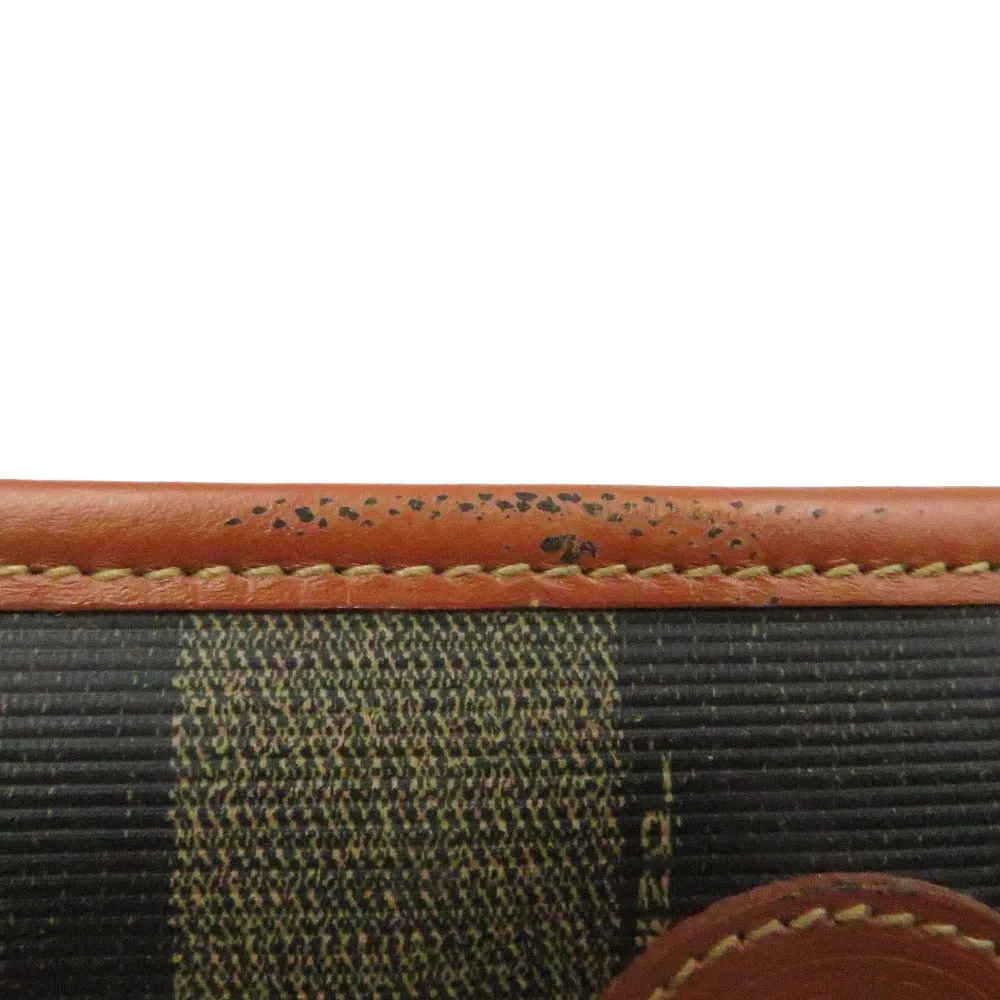 FENDI Handbag PVC Brown Pekan Women Used