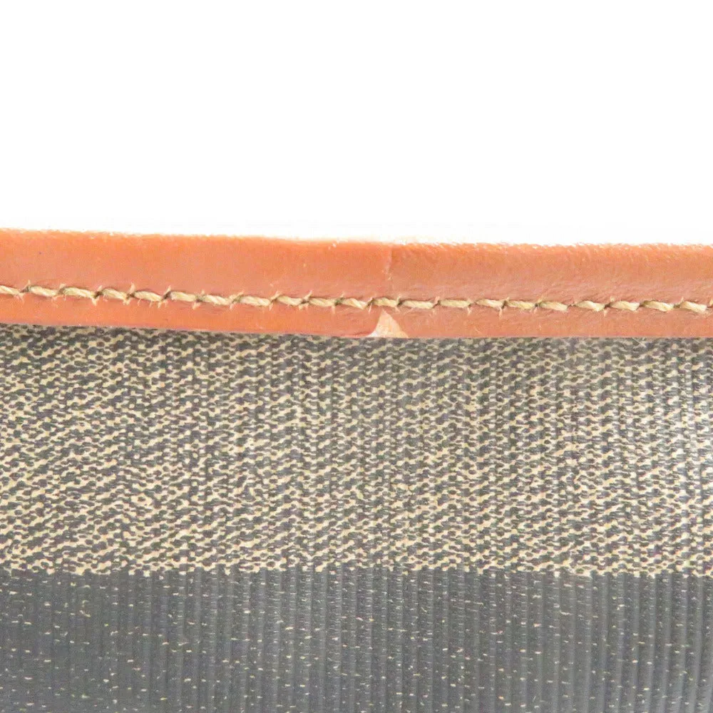 FENDI Handbag PVC Brown Pekan Women Used