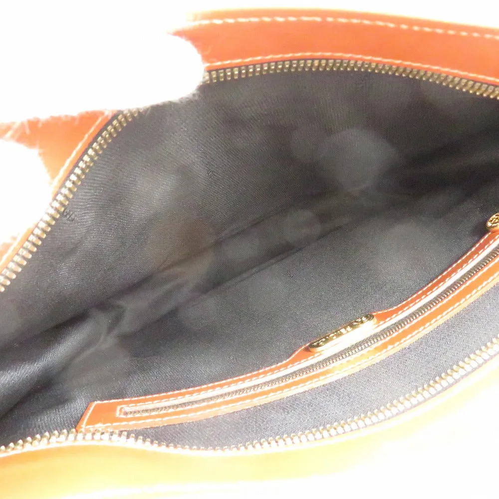 FENDI Handbag PVC Brown Pekan Women Used