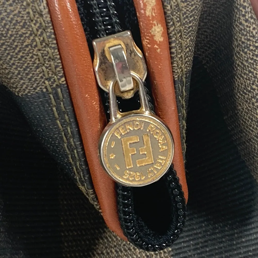 FENDI Handbag PVC / Leather green vintage Pecan Women Used