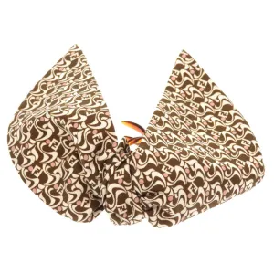 FENDI Other accessories Silk, Plastic Brown Zucca Pattern Hair Clip