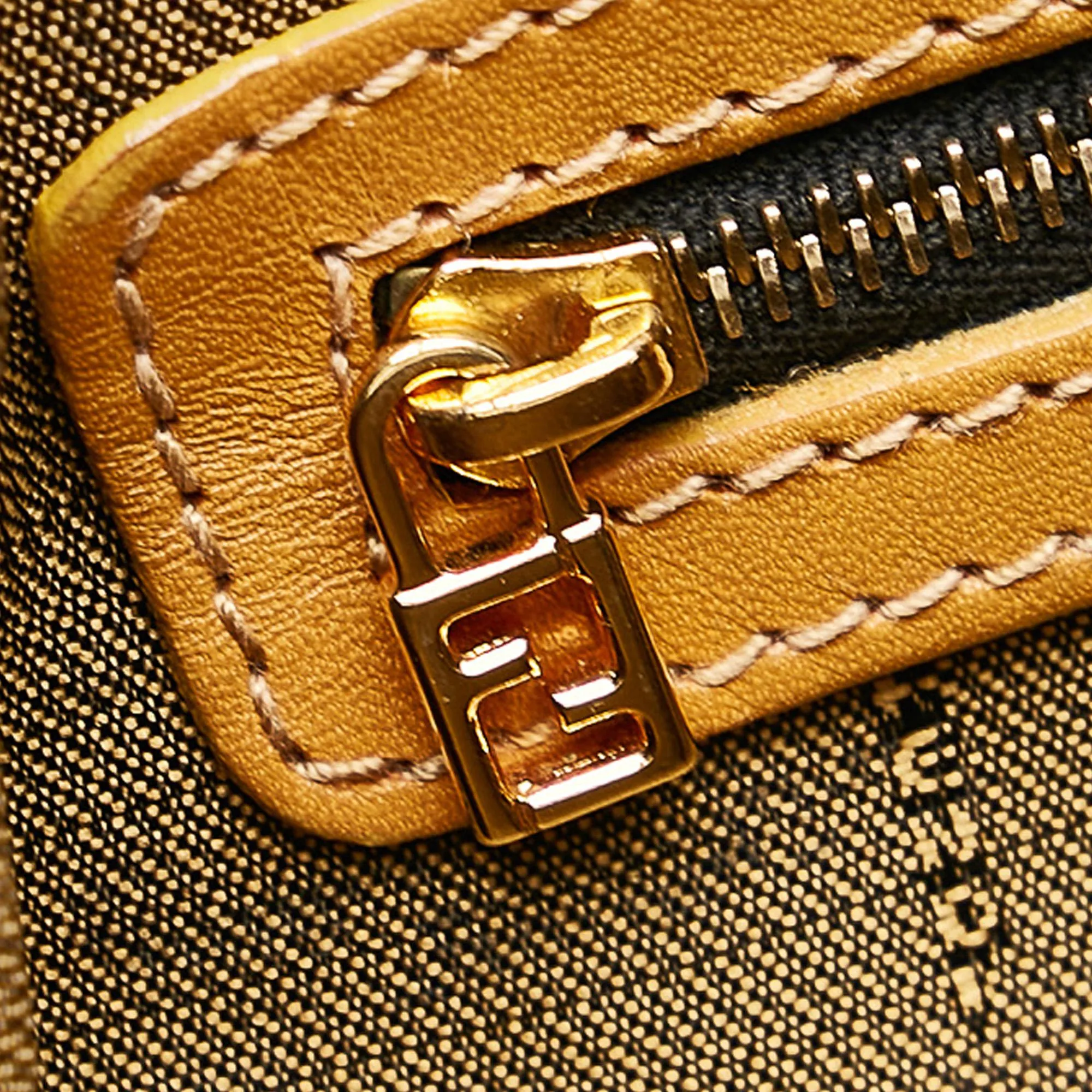 Fendi Tiger Print Canvas Shoulder Bag (SHG-37574)