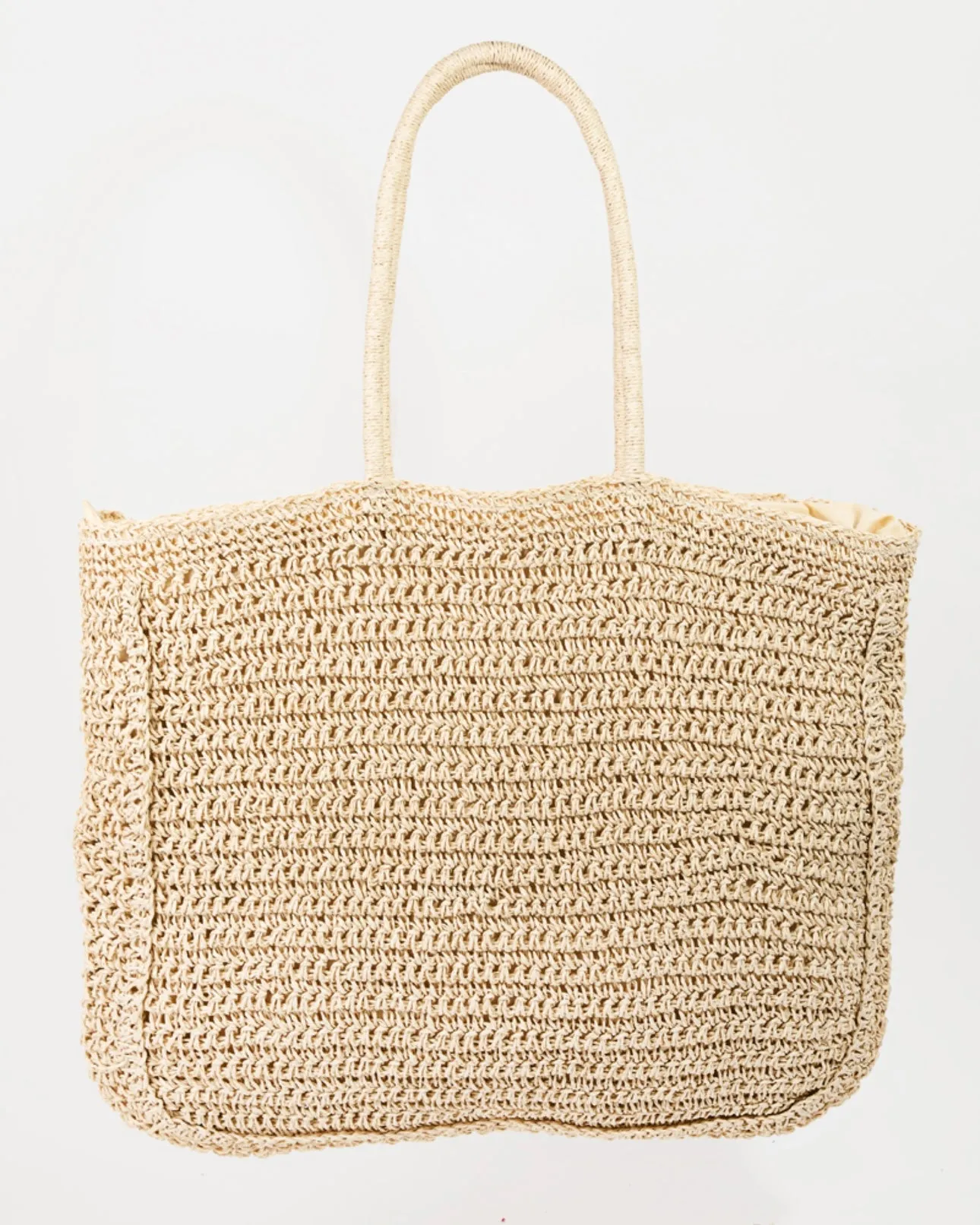 Figi Floral Straw Tote Bag