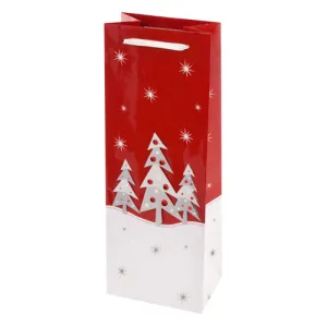 Frosty Forest Wine Bag