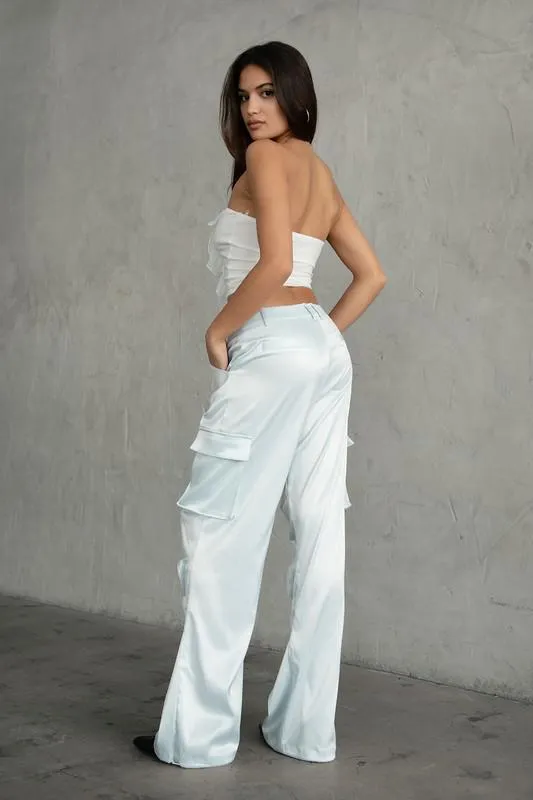 Gloria Ruffle Tube Top