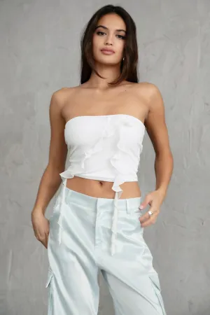 Gloria Ruffle Tube Top