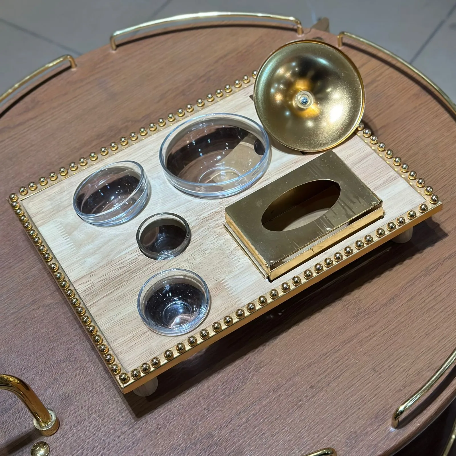 Golden Serving Dish MJ-2066