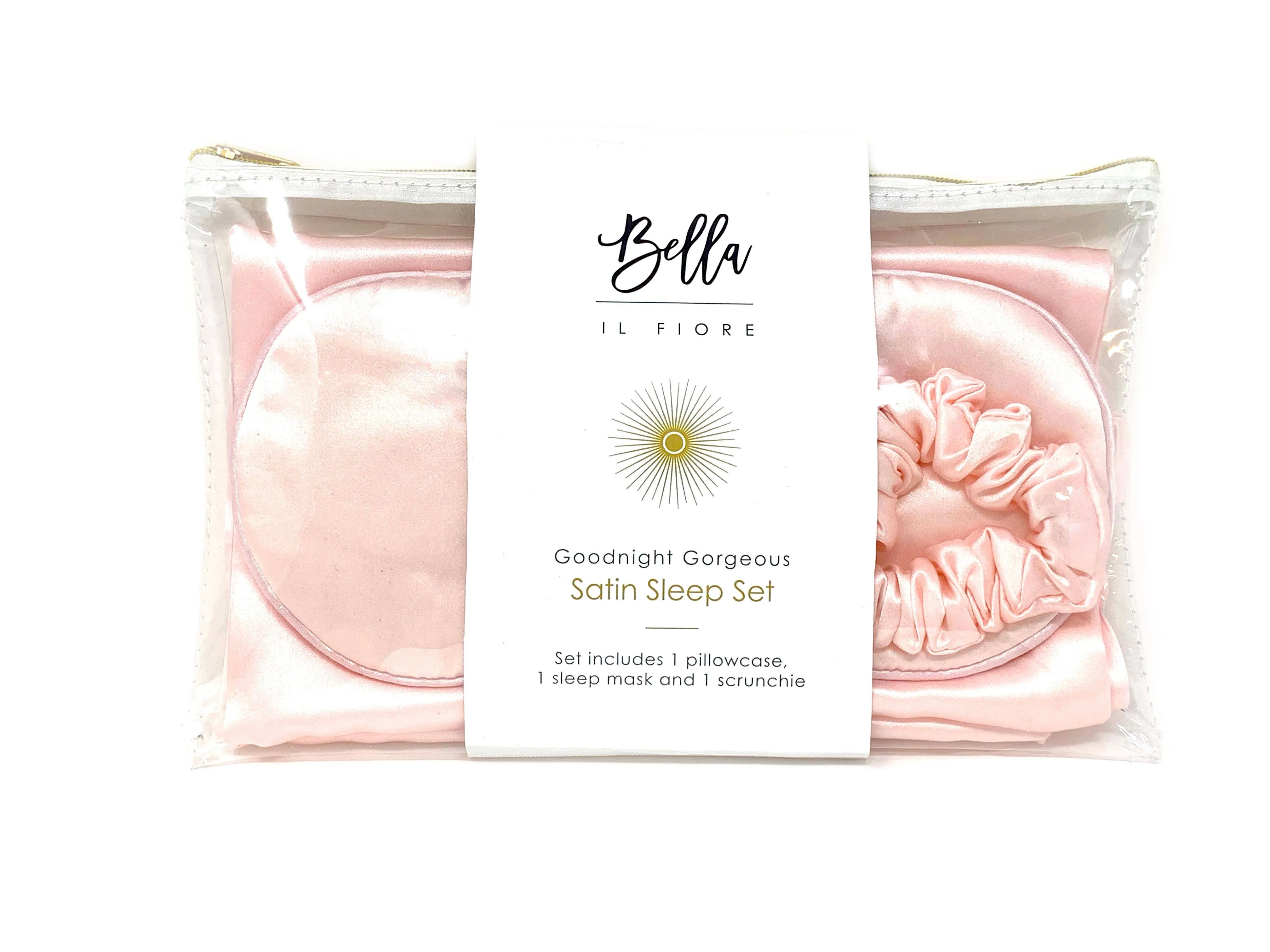 Goodnight Gorgeous Satin Sleep Set - Pink
