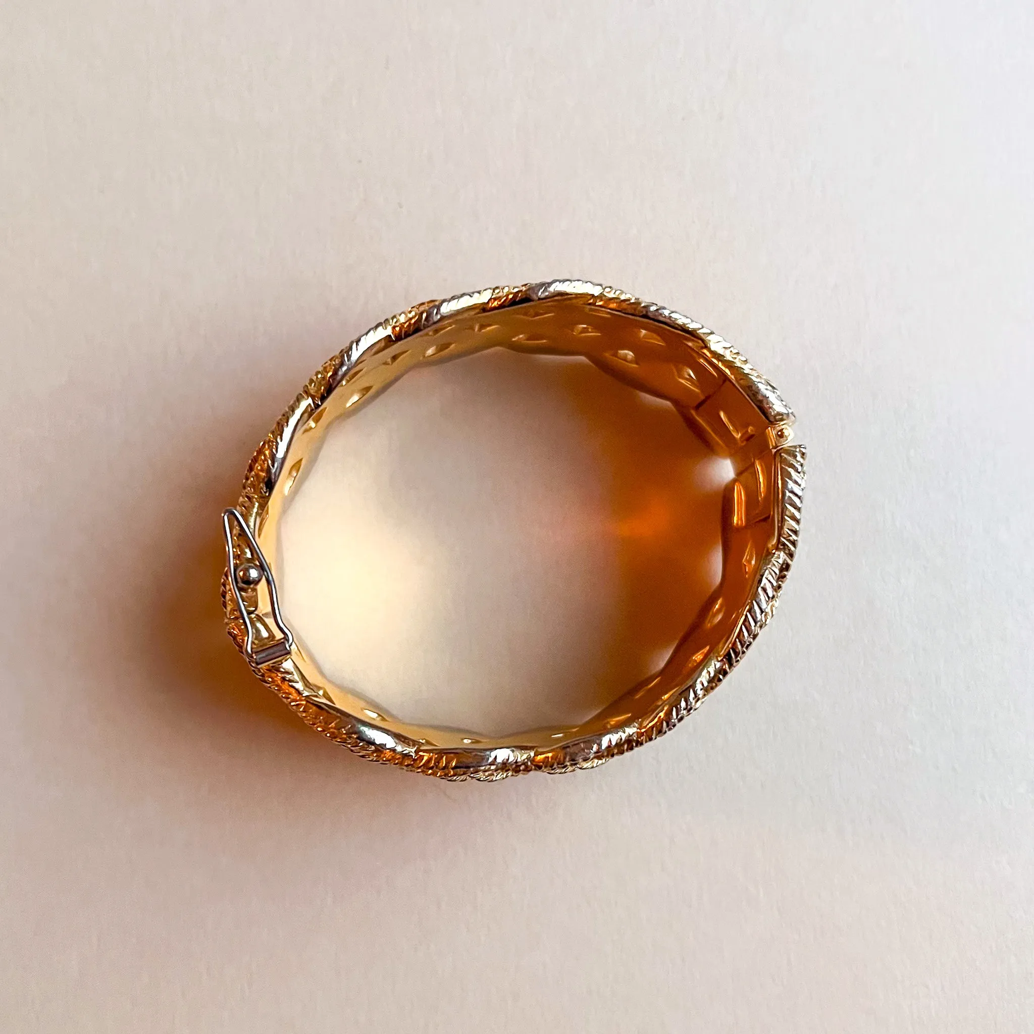 Gorgeous 1970s Golden Woven Cuff