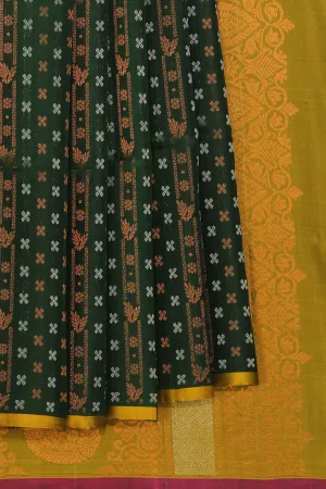 Gorgeous Bottle-Green Saree