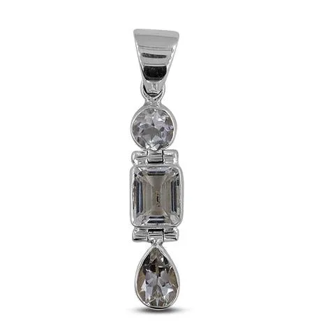 Gorgeous Clear Crystal Quartz Pendant